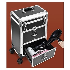 hair dryer organizer case