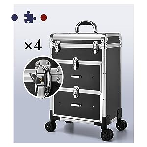 makeup case lockable with key