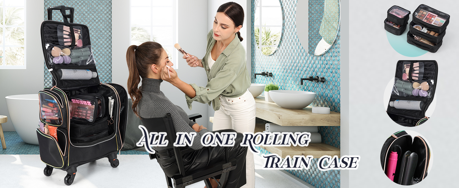 rolling makeup case