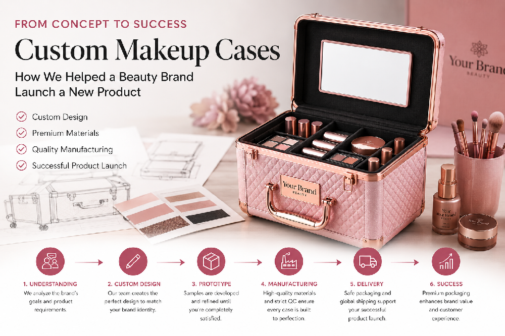How We Helped a Beauty Brand Successfully Launch a New Product with Custom Makeup Cases
